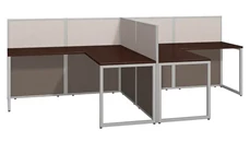Cubicles Bush Furniture 60in W 2 Person L-Desk Open Office with 45in H Panels
