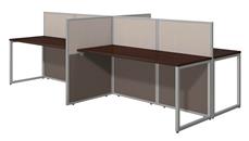 Cubicles Bush Furniture 60in W 4 Person Straight Desk Open Office with 45in H Panels
