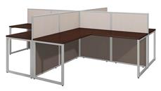 Cubicles Bush Furniture 60in W 4 Person L-Desk Open Office with 45in H Panels