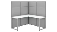 Cubicles Bush Furniture 60in W L-Shaped Cubicle Desk Workstation with 66in H Panels