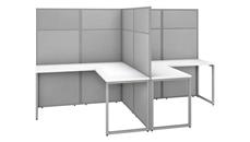 Cubicles Bush Furniture 60in W 2 Person L-Shaped Cubicle Desk Workstation with 66in H Panels
