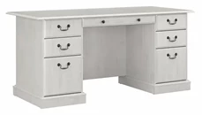 Stand-Alone Double Pedestal Desks Bush Furniture 66in W Executive Desk