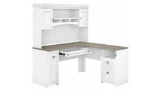 L Shaped Desks with Hutch Bush Furniture 60in W L-Shaped Desk with Hutch