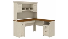 L Shaped Desks with Hutch Bush Furniture L-Shaped Desk with Hutch