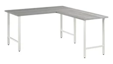 L Shaped Desk Shells Bush Furniture 60in W x 30in D L-Shaped Computer Desk with Metal Legs