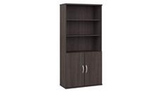 Standard Bookcases Bush Furniture Tall 5 Shelf Bookcase with Doors