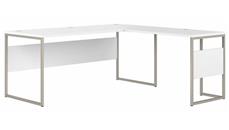 L Shaped Desks Bush Furniture 72in W x 72in D L-Shaped Table Desk with Metal Legs