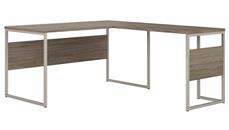 L Shaped Desk Shells Bush Furniture 60in W x 72in D L-Shaped Table Desk with Metal Legs