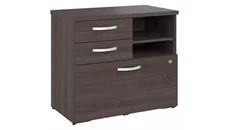 Lateral File Cabinets Bush Furniture Storage Cabinet with Drawers and Shelves - Assembled