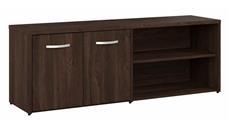 Storage Credenzas Bush Furniture Low Storage Cabinet with Doors and Shelves