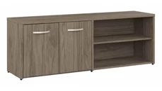 Storage Cabinets Bush Furniture Low Storage Cabinet with Doors and Shelves