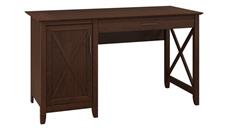 Stand-Alone Single Pedestal Desks Bush Furniture 54in W Computer Desk with Storage