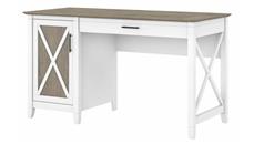 Stand-Alone Single Pedestal Desks Bush Furniture 54in W Computer Desk with Storage