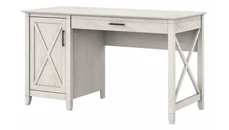 Stand-Alone Single Pedestal Desks Bush Furniture 54in W Computer Desk with Storage