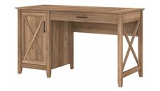 Stand-Alone Single Pedestal Desks Bush Furniture 54in W Computer Desk with Storage