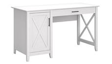 Stand-Alone Single Pedestal Desks Bush Furniture 54in W Computer Desk with Storage