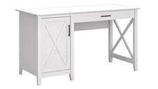 Stand-Alone Single Pedestal Desks Bush Furniture 54in W Computer Desk with Storage