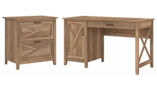 Office Suites Bush Furniture 54in W Computer Desk with Storage and 2 Drawer Lateral File Cabinet