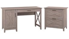 Office Suites Bush Furniture 54in W Computer Desk with Storage and 2 Drawer Lateral File Cabinet