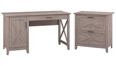 Office Suites Bush Furniture 54in W Computer Desk with Storage and 2 Drawer Lateral File Cabinet