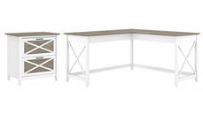 L Shaped Desk Shells Bush Furniture 60in W L-Shaped Desk with Lateral File Cabinet