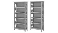 Standard Bookcases Bush Furniture 5 Shelf Bookcase (Set of 2)