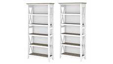 Standard Bookcases Bush Furniture 5 Shelf Bookcase (Set of 2)