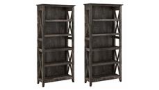 Standard Bookcases Bush Furniture 5 Shelf Bookcase (Set of 2)