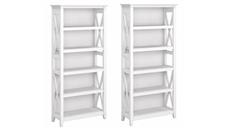 Standard Bookcases Bush Furniture 5 Shelf Bookcase (Set of 2)