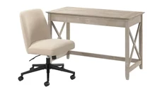 Writing Desks Bush Furniture 48in W x 24in D Writing Desk and Chair Set