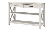 Console Tables Bush Furniture Console Table with Drawers and Shelves