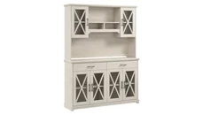 Storage Credenzas Bush Furniture 60in W Farmhouse Sideboard Buffet Cabinet with Hutch