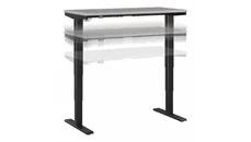 Standing Desks - Electronically Adjustable Bush Furniture 48in W x 24in D Electric Height Adjustable Standing Desk