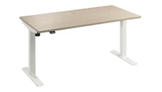 Standing Desks - Electronically Adjustable Bush Furniture 60in W x 30in D Electric Height Adjustable Standing Desk