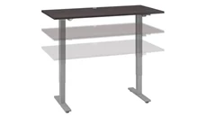 Standing Desks - Electronically Adjustable Bush Furniture 60in W x 30in D Electric Height Adjustable Standing Desk
