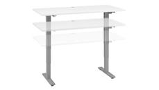 Standing Desks - Electronically Adjustable Bush Furniture 60in W x 30in D Electric Height Adjustable Standing Desk