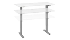 Standing Desks - Electronically Adjustable Bush Furniture 60in W x 30in D Electric Height Adjustable Standing Desk