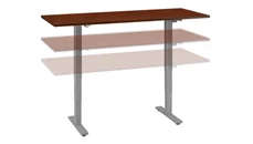 Standing Desks - Electronically Adjustable Bush Furniture 6ft W x 30in D Height Adjustable Standing Desk
