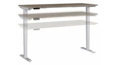Standing Desks - Electronically Adjustable Bush Furniture 6ft W x 30in D Height Adjustable Standing Desk