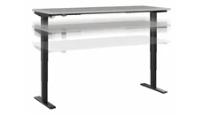 Standing Desks - Electronically Adjustable Bush Furniture 6ft W x 30in D Electric Height Adjustable Standing Desk