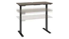 Standing Desks - Electronically Adjustable Bush Furniture 48in W x 24in D Electric Height Adjustable Standing Desk