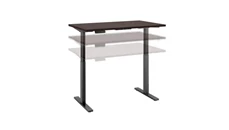 Standing Desks - Electronically Adjustable Bush Furniture 48in W x 24in D Electric Height Adjustable Standing Desk