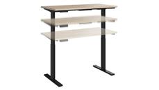 Standing Desks - Electronically Adjustable Bush Furniture 48in W x 24in D Electric Height Adjustable Standing Desk