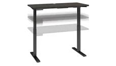Standing Desks - Electronically Adjustable Bush Furniture 48in W x 24in D Electric Height Adjustable Standing Desk