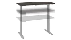 Standing Desks - Electronically Adjustable Bush Furniture 48in W x 24in D Electric Height Adjustable Standing Desk