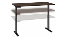 Standing Desks - Electronically Adjustable Bush Furniture 60in W x 30in D Height Adjustable Standing Desk