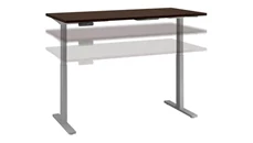 Standing Desks - Electronically Adjustable Bush Furniture 60in W x 30in D Height Adjustable Standing Desk