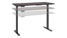 Standing Desks - Electronically Adjustable Bush Furniture 6ft W x 30in D Electric Height Adjustable Standing Desk