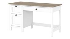 Stand-Alone Single Pedestal Desks Bush Furniture 54in W Computer Desk with Drawers