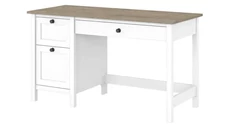 Stand-Alone Single Pedestal Desks Bush Furniture 54in W Computer Desk with Drawers